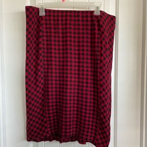 J Jill Checked Skirt
